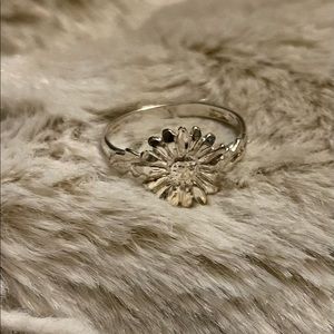 Sunflower Sterling Silver 925 Ring Size 7
